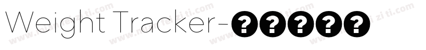 Weight Tracker字体转换